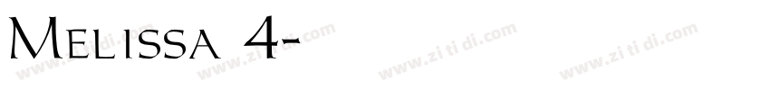 Melissa 4字体转换